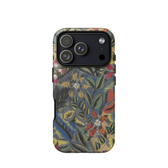 Composition Florale Aux Amarilis - Raoul Dufy Phone Case Iphone 17 Pro / Matte Vibrant Detailed Floral Phone Case Bold Reds Yellows Garden