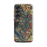 Composition Florale Aux Amarilis - Raoul Dufy Phone Case Samsung Galaxy S25 Plus / Gloss Vibrant Floral-patterned Phone Case Bold Red