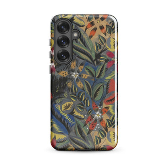 Composition Florale Aux Amarilis - Raoul Dufy Phone Case Samsung Galaxy S25 Plus / Gloss Vibrant Floral-patterned Phone Case Bold Red