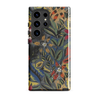 Composition Florale Aux Amarilis - Raoul Dufy Phone Case Samsung Galaxy S24 Ultra / Gloss Vibrant Floral-patterned Phone Case Bold Red