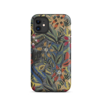 Composition Florale Aux Amarilis - Raoul Dufy Phone Case Iphone 11 / Matte Vibrant Intricately Designed Phone Case Dense Botanical Pattern