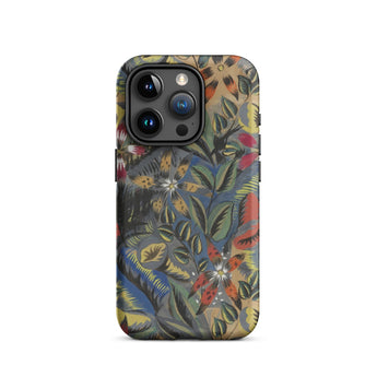 Composition Florale Aux Amarilis - Raoul Dufy Phone Case Iphone 15 Pro / Matte Vibrant Intricately Designed Phone Case Dense Floral Pattern