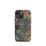 Composition Florale Aux Amarilis - Raoul Dufy Phone Case Iphone 13 Mini / Matte Vibrant Nature-inspired Phone Case Dense Floral Pattern Red