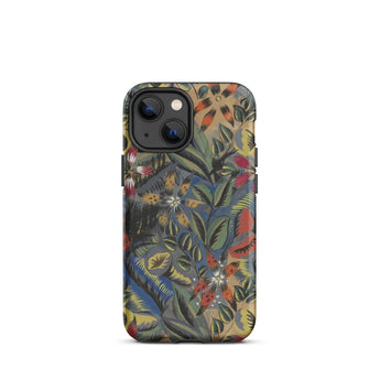 Composition Florale Aux Amarilis - Raoul Dufy Phone Case Iphone 13 Mini / Matte Vibrant Nature-inspired Phone Case Dense Floral Pattern Red