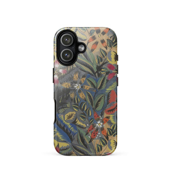 Composition Florale Aux Amarilis - Raoul Dufy Phone Case Iphone 17 / Gloss Vibrant Nature-inspired Phone Case Dense Floral Pattern Bold