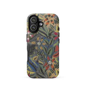Composition Florale Aux Amarilis - Raoul Dufy Phone Case Iphone 17 / Matte Vibrant Nature-inspired Phone Case Dense Pattern Colorful