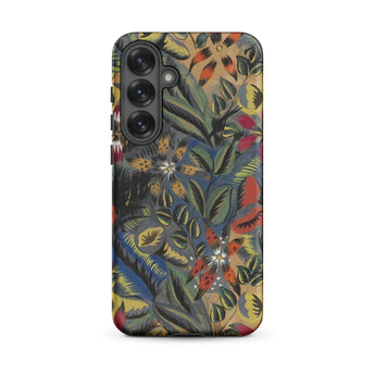 Composition Florale Aux Amarilis - Raoul Dufy Phone Case Samsung Galaxy S25 Plus / Matte Vibrant Tropical Floral Phone Case Bold Orange Red
