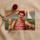 Compound Oxygen - Vintage Home Treatment Art Print / Canvas Vintage-style Postcard Sailor Red White Striped Attire Clear, Drops,