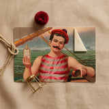 Compound Oxygen - Vintage Home Treatment Art Print / Canvas Vintage-style Postcard Sailor Red White Striped Attire Clear, Drops,