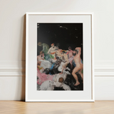 Congregation - Gay Gods Bacchanal Art Print / Canvas Framed Painting Dynamic Colorful Scene Nude Figures Motion Dionysian Gay Gods, Gods