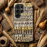 Cooling in a Hot Zone Garden - Paul Klee Phone Case Black Cream-colored Phone Case Intricate Stylized Tribal-inspired Illustrations Paul