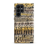 Cooling in a Hot Zone Garden - Paul Klee Phone Case Samsung Galaxy S22 Ultra / Matte Phone Case Black Yellow Abstract Pattern Stylized