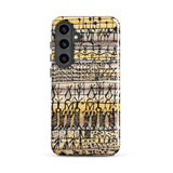 Cooling in a Hot Zone Garden - Paul Klee Phone Case Samsung Galaxy S24 Plus / Gloss Phone Case Vibrant Yellow Black Abstract Pattern