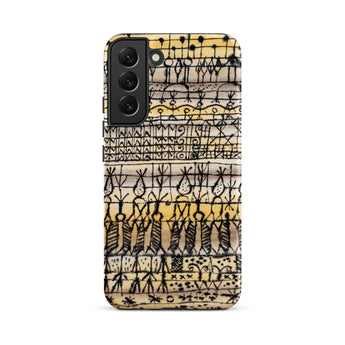 Cooling in a Hot Zone Garden - Paul Klee Phone Case Samsung Galaxy S22 Plus / Matte Phone Case Vintage-style Abstract Pattern Black Line