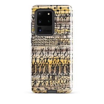 Cooling in a Hot Zone Garden - Paul Klee Phone Case Samsung Galaxy S20 Ultra / Gloss Phone Case Vintage-style Black-and-yellow Abstract