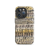 Cooling in a Hot Zone Garden - Paul Klee Phone Case Iphone 16 Pro / Gloss Phone Case Vintage-style Hand-drawn Pattern Black Figures Symbols
