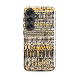 Cooling in a Hot Zone Garden - Paul Klee Phone Case Samsung Galaxy S25 Plus / Gloss Phone Case Vintage-style Hand-drawn Pattern Black Ink
