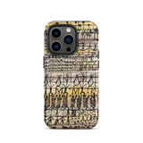 Cooling in a Hot Zone Garden - Paul Klee Phone Case Iphone 14 Pro / Matte Phone Case Vintage-style Hand-drawn Pattern Black Ink Aged Paul