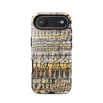 Cooling in a Hot Zone Garden - Paul Klee Phone Case Iphone 17 Air / Gloss Phone Case Vintage-style Hand-drawn Pattern Black Stick Figures