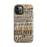Cooling in a Hot Zone Garden - Paul Klee Phone Case Iphone 11 Pro / Matte Phone Case Vintage-style Hand-drawn Tribal Pattern Black Beige