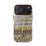 Cooling in a Hot Zone Garden - Paul Klee Phone Case Iphone 17 Pro Max / Gloss Phone Case Vintage-style Hand-drawn Tribal Pattern Black