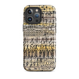 Cooling in a Hot Zone Garden - Paul Klee Phone Case Iphone 16 Pro Max / Gloss Phone Case Vintage-style Hand-drawn Tribal Pattern Black