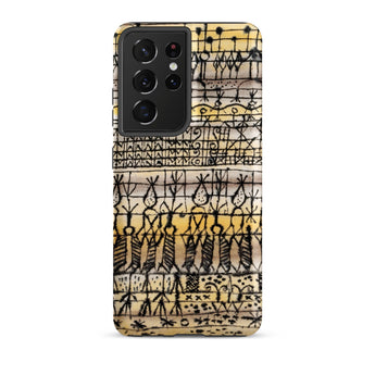 Cooling in a Hot Zone Garden - Paul Klee Phone Case Samsung Galaxy S21 Ultra / Matte Phone Case Vintage-style Hand-drawn Tribal Pattern