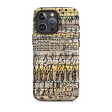 Cooling in a Hot Zone Garden - Paul Klee Phone Case Iphone 16 Pro Max / Matte Phone Case Vintage-style Hand-drawn Tribal Pattern Black Ink