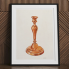 Copper Candlestick - William Schmidt 1930s Art Print Posters Prints & Visual Artwork