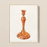 Copper Candlestick - William Schmidt 1930s Art Print / Canvas, 12x16’’ / 31x41cm / Natural Frame, Posters Prints & Visual Artwork, Toby Leon