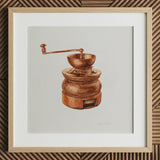Copper Coffee Grinder - Hardin Walsh 1930s Kitchen Art Print / Canvas, Hardin Walsh’s 1930s Coffee Grinder, Walsh’s 1930s Coffee, 1930s