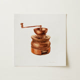 Copper Coffee Grinder - Hardin Walsh 1930s Kitchen Art Print / Canvas, Hardin Walsh’s 1930s Coffee Grinder, Walsh’s 1930s Coffee, 1930s