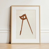 Copper Hitching Post - Gerard Barnett Horse Art Print / Canvas, 12x16’’ / 31x41cm / Natural Frame / Matboard, Posters Prints & Visual