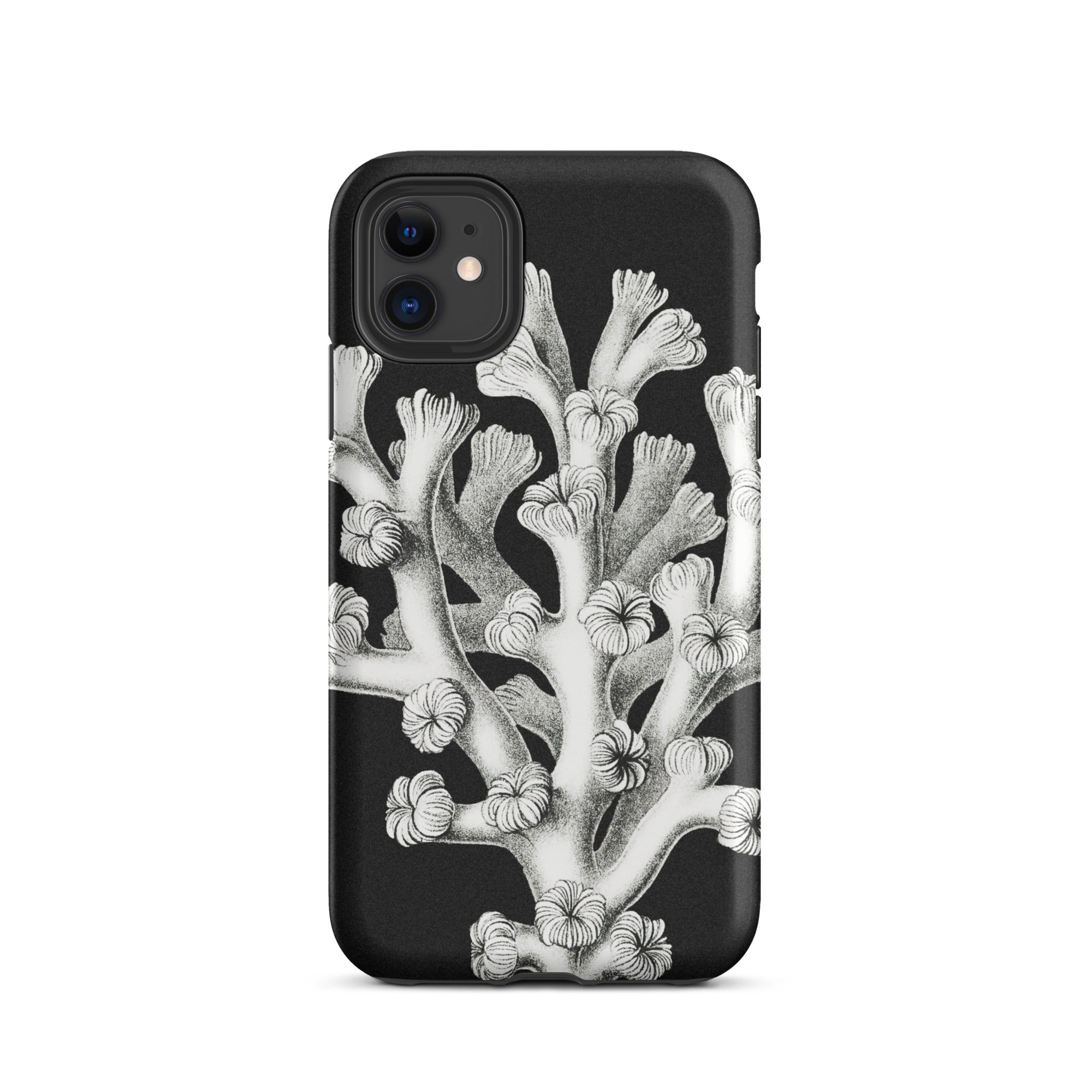 Coral Ernst Haeckel Marine Life Illustration Iphone Case, 11 / Matte, Black Phone Case Coral Design