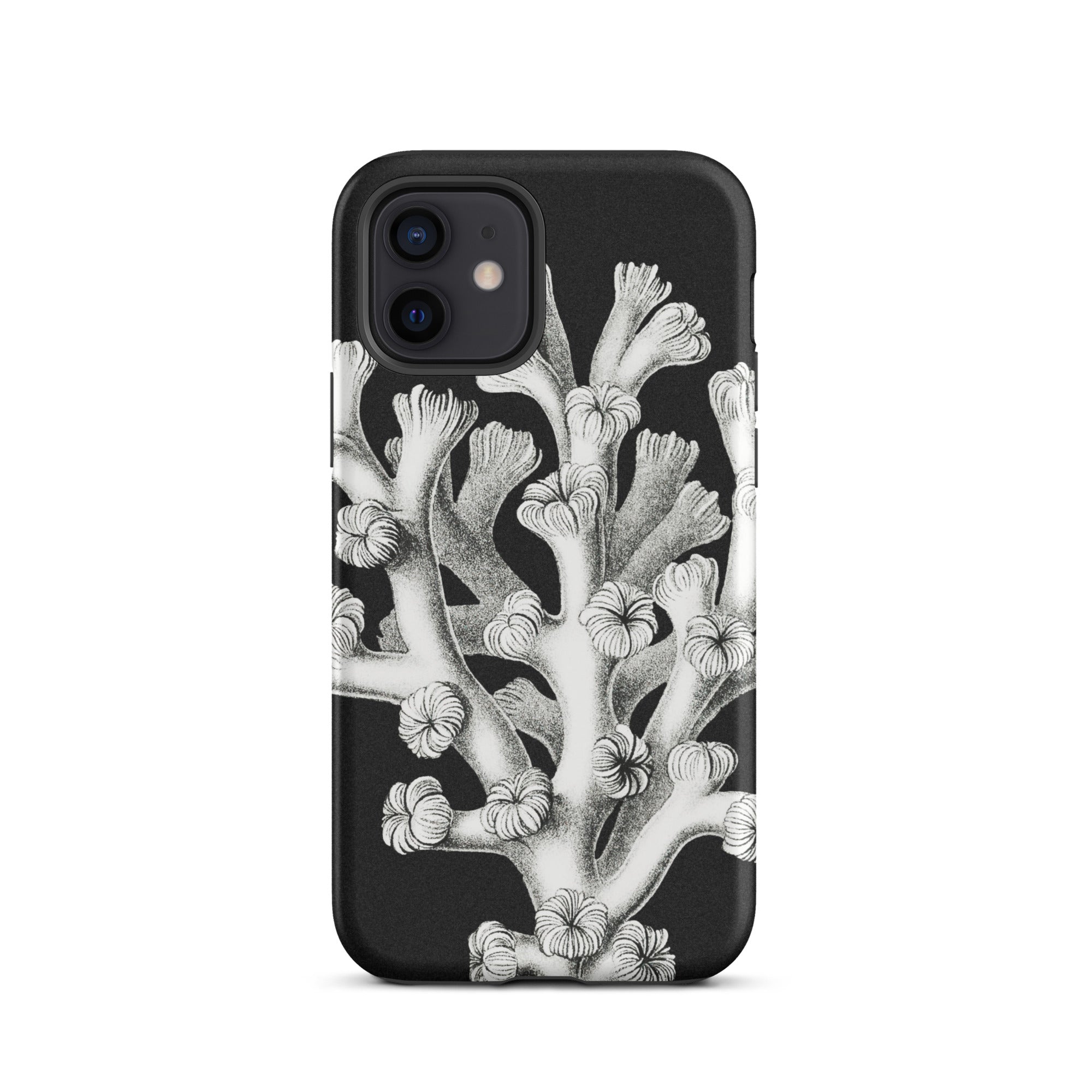 Coral Ernst Haeckel Marine Life Illustration Iphone Case, 12 / Matte, Black Phone Case Coral Design