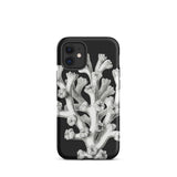 Coral - Ernst Haeckel Marine Life Illustration Iphone Case, 12 Mini / Matte, Black Phone Case Coral Design