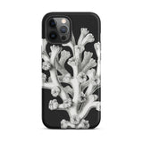 Coral - Ernst Haeckel Marine Life Illustration Iphone Case, 12 Pro Max / Matte, Black Phone Case Coral Design