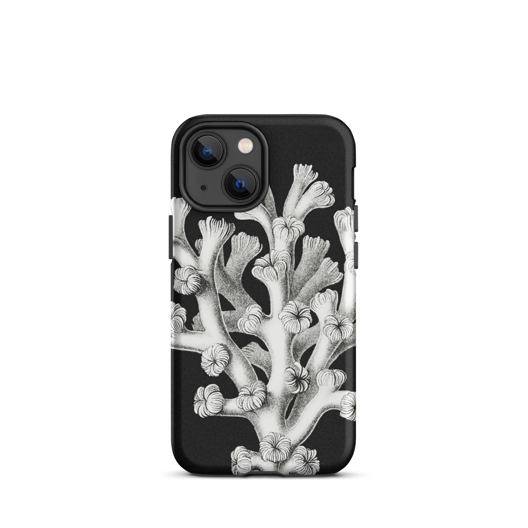 Coral Ernst Haeckel Marine Life Illustration Iphone Case, 13 Mini / Matte, Black Phone Case Coral Design