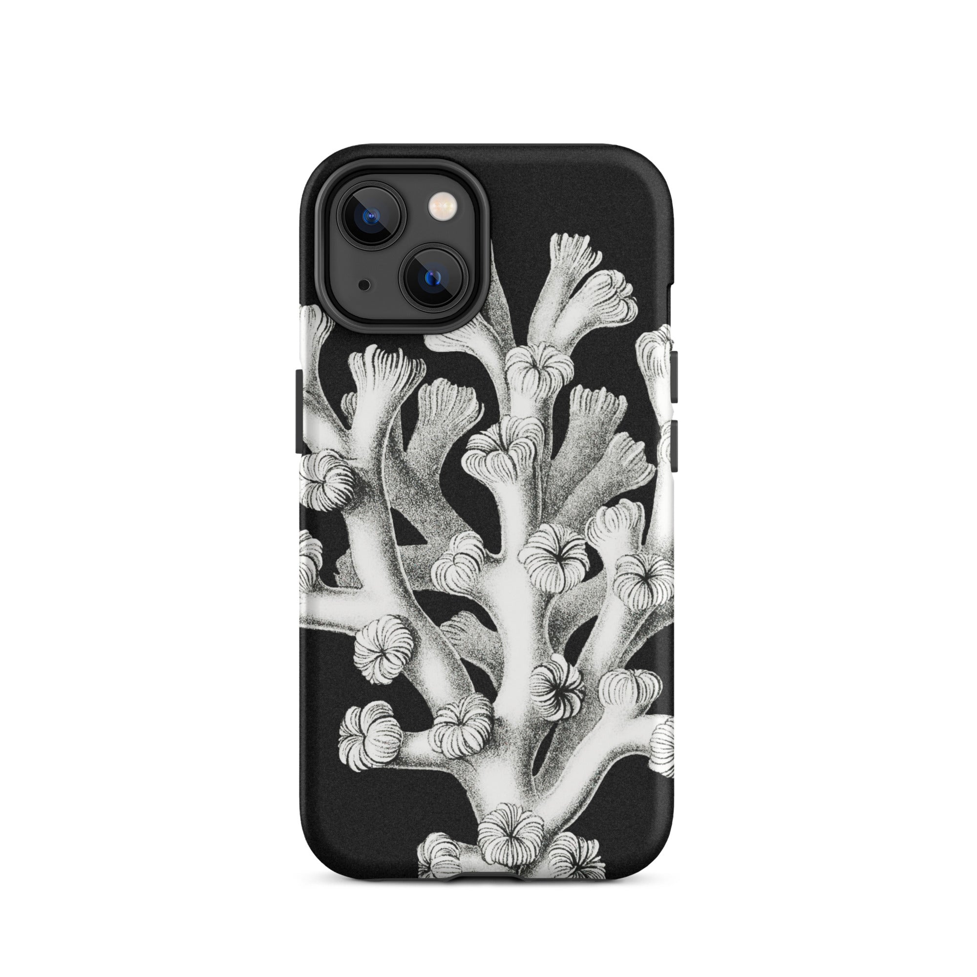 Coral Ernst Haeckel Marine Life Illustration Iphone Case, 14 / Matte, Black Phone Case Coral Design
