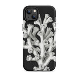 Coral - Ernst Haeckel Marine Life Illustration Iphone Case, 14 Plus / Matte, Black Phone Case Coral Design