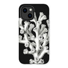 Coral - Ernst Haeckel Marine Life Illustration Iphone Case, 14 Plus / Matte, Black Phone Case Coral Design