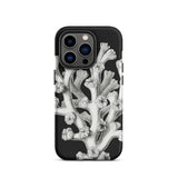 Coral - Ernst Haeckel Marine Life Illustration Iphone Case, 14 Pro / Matte, Black Phone Case Coral Design