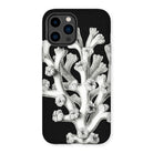 Coral - Ernst Haeckel Marine Life Illustration Iphone Case, 14 Pro Max / Matte, Black Phone Case Coral Design