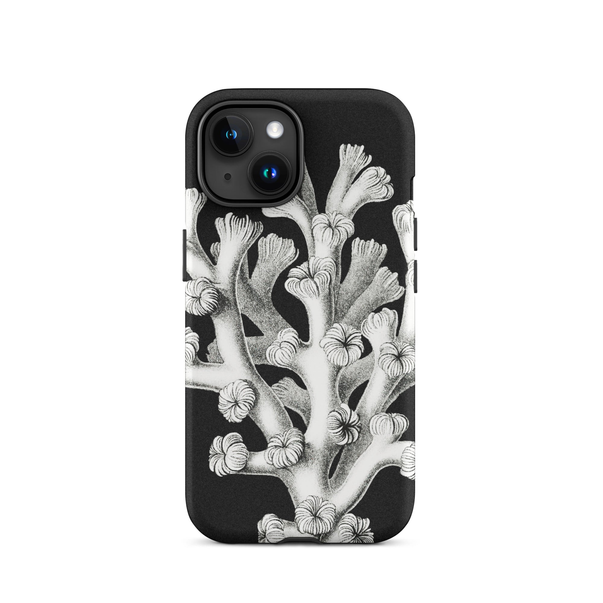 Coral Ernst Haeckel Marine Life Illustration Iphone Case, 15 / Matte, Black Phone Case Coral Design