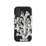 Coral - Ernst Haeckel Marine Life Illustration Iphone Case, 16 / Matte, Black Phone Case Coral Design