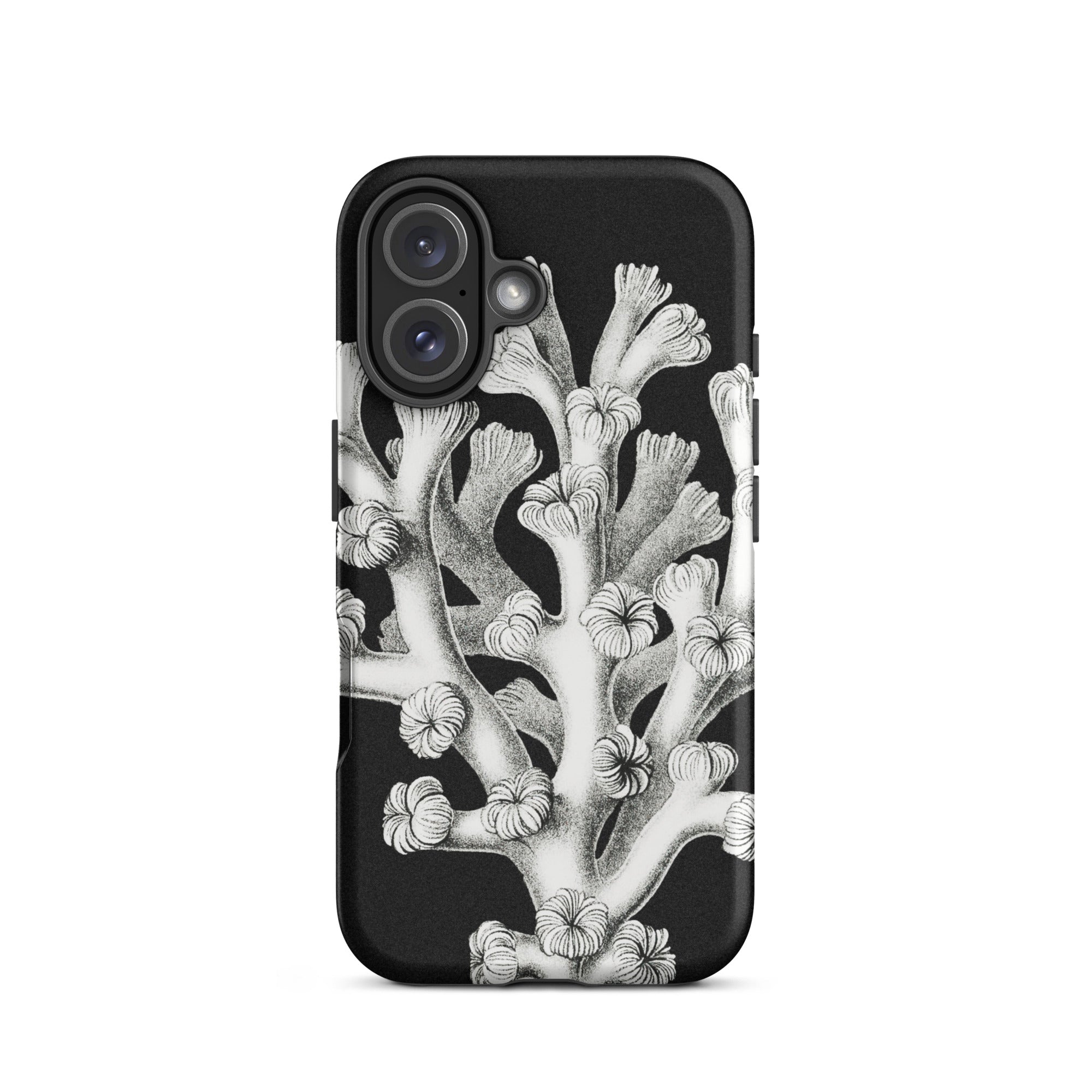 Coral Ernst Haeckel Marine Life Illustration Iphone Case, 16 / Matte, Black Phone Case Coral Design