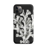 Coral - Ernst Haeckel Marine Life Illustration Phone Case Iphone 11 Pro Max / Matte Black Phone Case Coral Design Ernst Haeckel, Haeckel’s