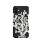 Coral - Ernst Haeckel Marine Life Illustration Phone Case Iphone 12 / Matte Black Phone Case Coral Design Ernst Haeckel, Haeckel’s