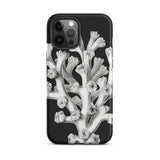 Coral - Ernst Haeckel Marine Life Illustration Phone Case Iphone 12 Pro Max / Matte Black Phone Case Coral Design Ernst Haeckel, Haeckel’s