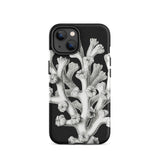 Coral - Ernst Haeckel Marine Life Illustration Phone Case Iphone 14 / Matte Black Phone Case Coral Design Ernst Haeckel, Haeckel’s